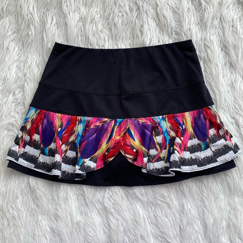 Lucky in Love | Multicolored Scalloped Tennis Skirt
